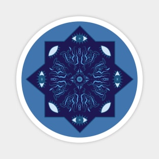 Third Eye Chakra Mandala Magnet